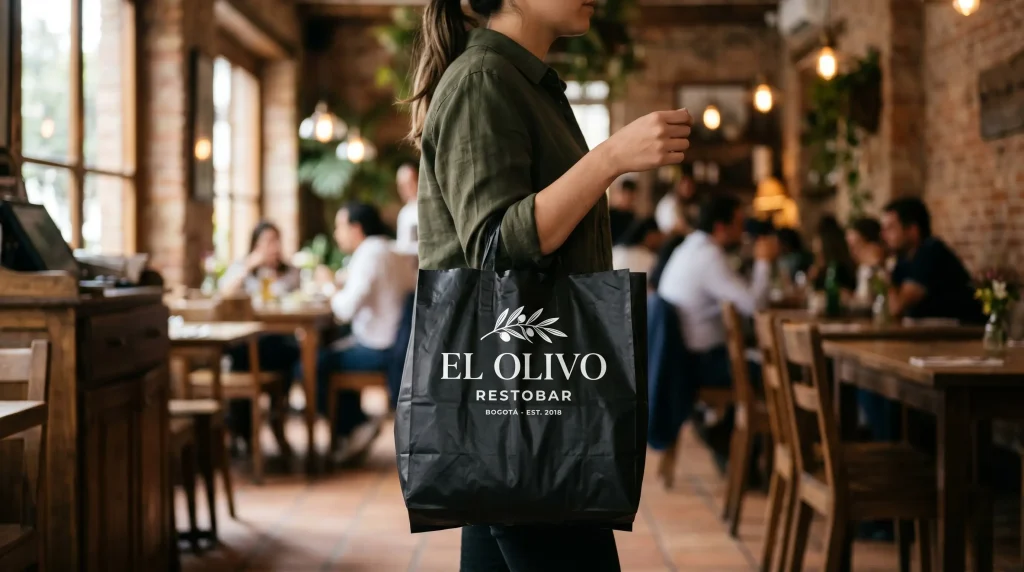 BOLSA PLASTICA ESTAMPADA EN SERIGRAFIA - LA CASA DEL SCREEN