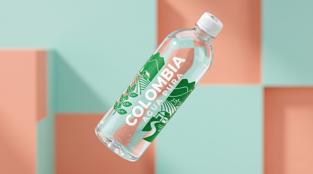 BOTELLA DE PLASTICO ESTAMPADA EN SERIGRAFIA - LA CASA DEL SCREEN